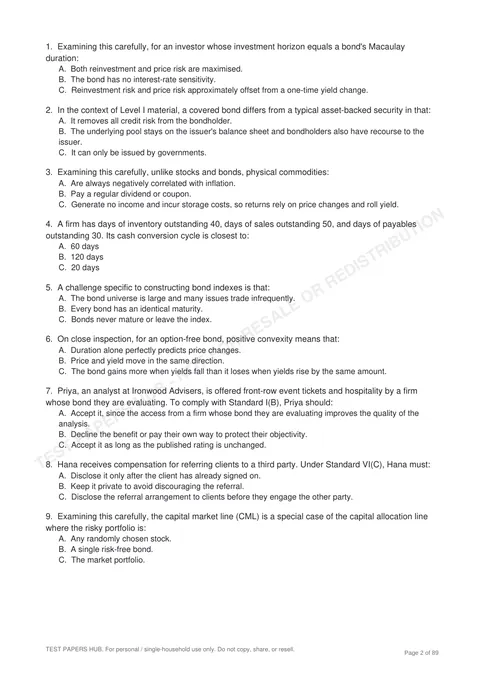 Questions preview