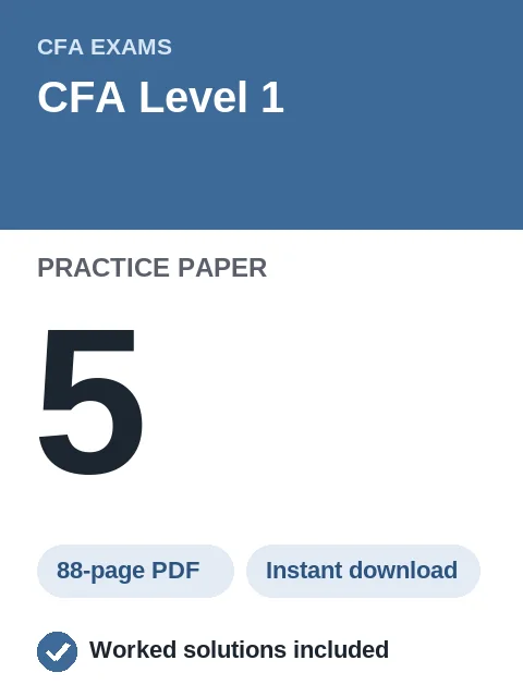 CFA Level 1 Practice Paper 5