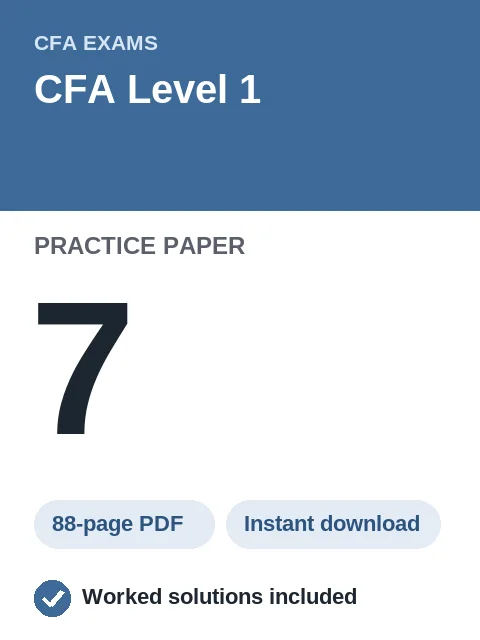 CFA Level 1 Practice Paper 7