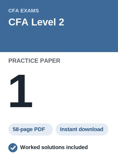 CFA Level 2 Practice Paper 1