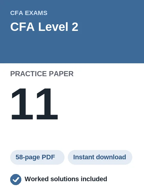 CFA Level 2 Practice Paper 11
