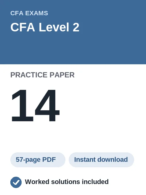 CFA Level 2 Practice Paper 14