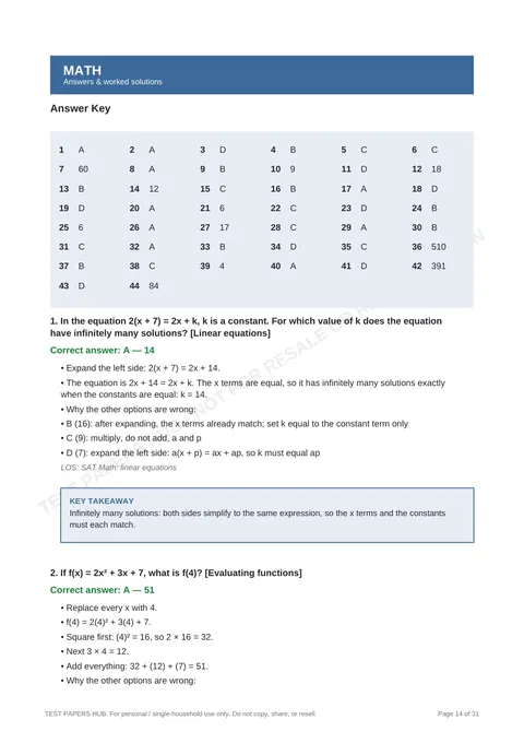 Solutions preview