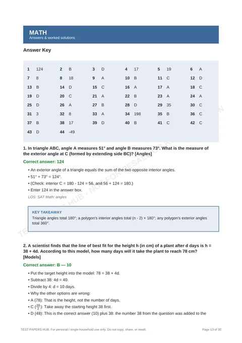 Solutions preview