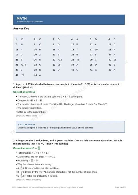 Solutions preview