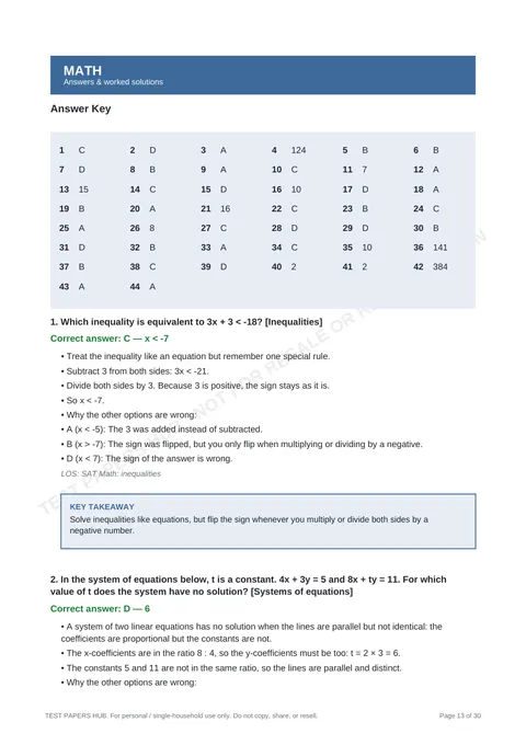 Solutions preview