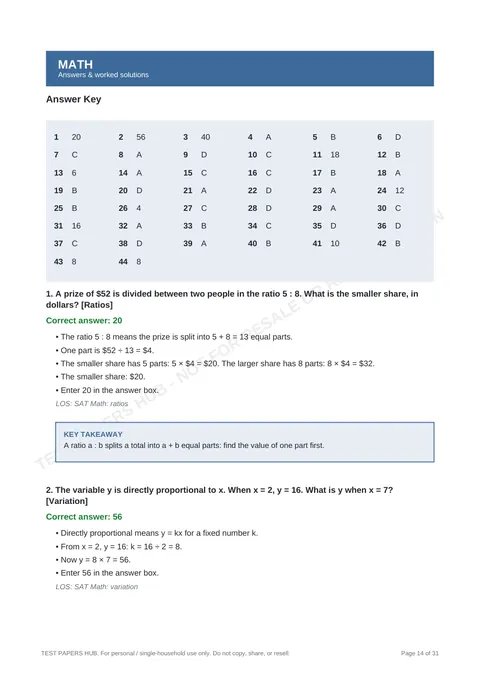 Solutions preview