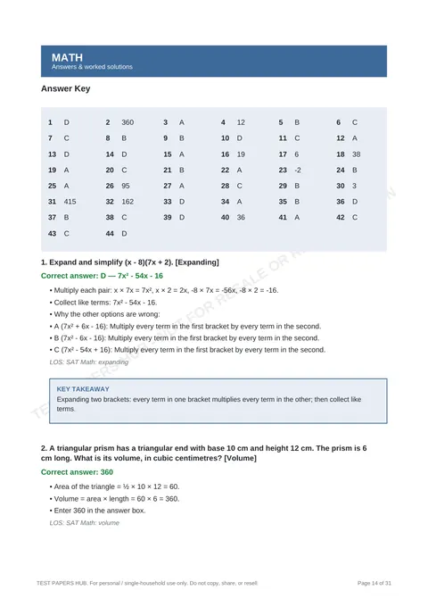 Solutions preview