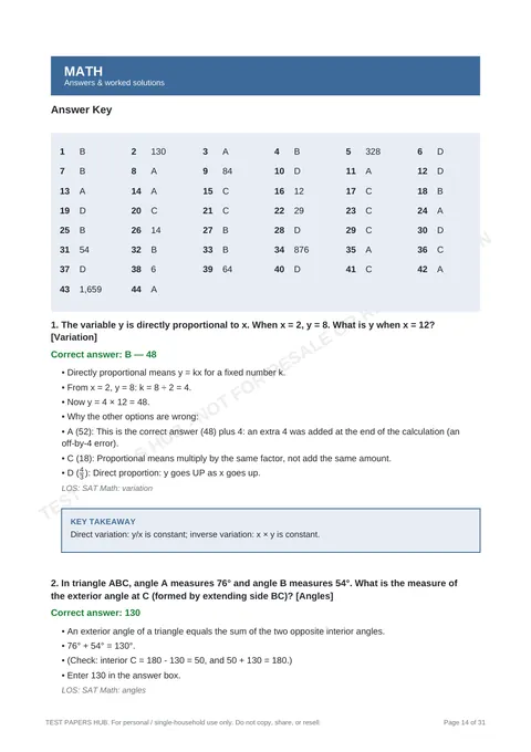 Solutions preview