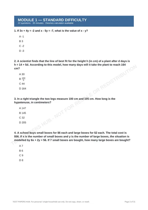 Questions preview