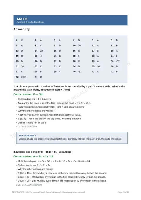 Solutions preview