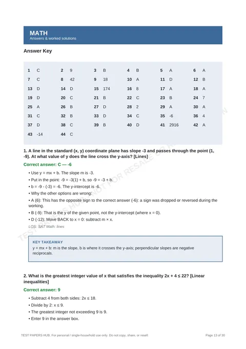 Solutions preview
