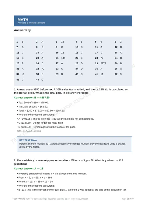 Solutions preview