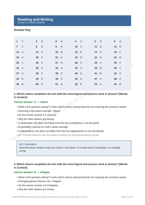 Solutions preview