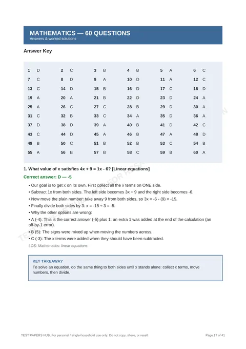 Solutions preview
