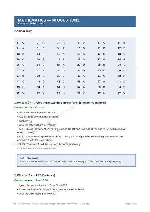 Solutions preview