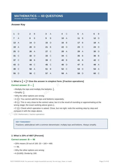 Solutions preview
