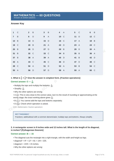 Solutions preview