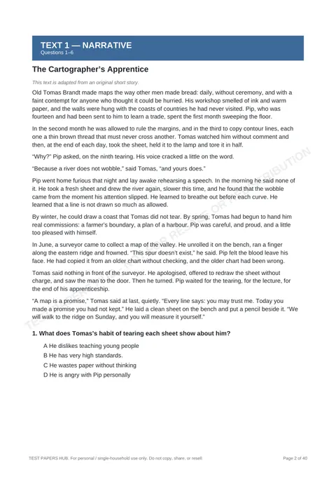 Questions preview