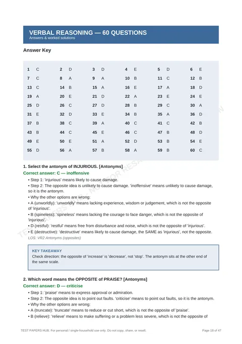 Solutions preview