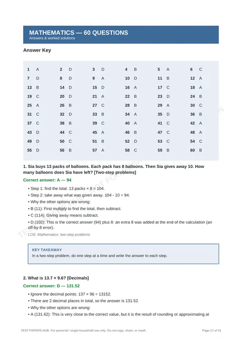 Solutions preview