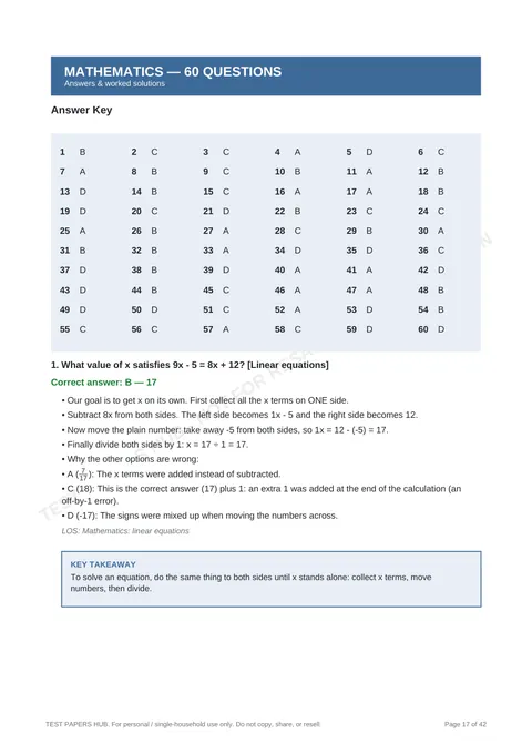 Solutions preview