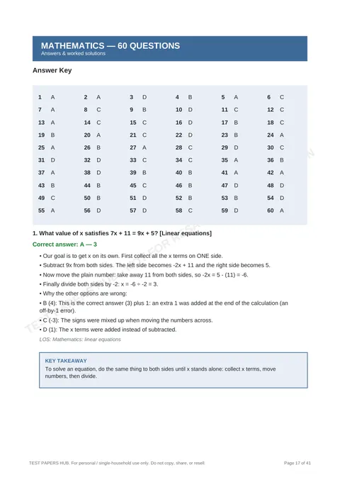 Solutions preview