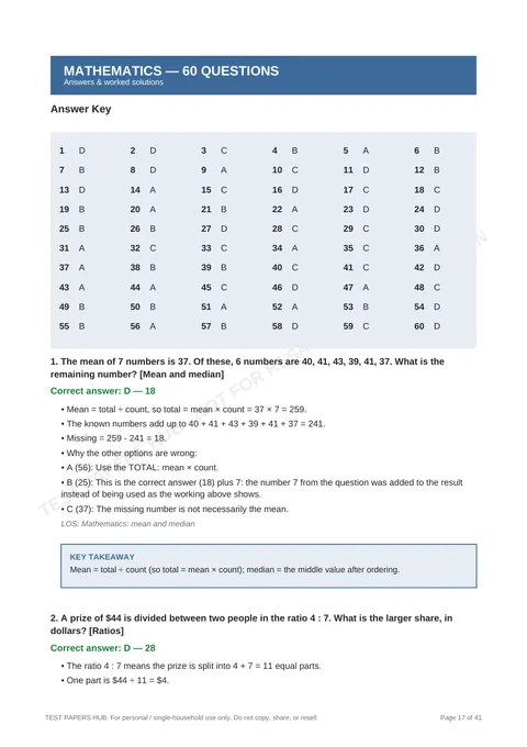 Solutions preview