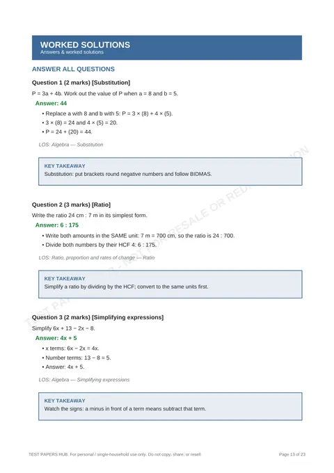 Solutions preview