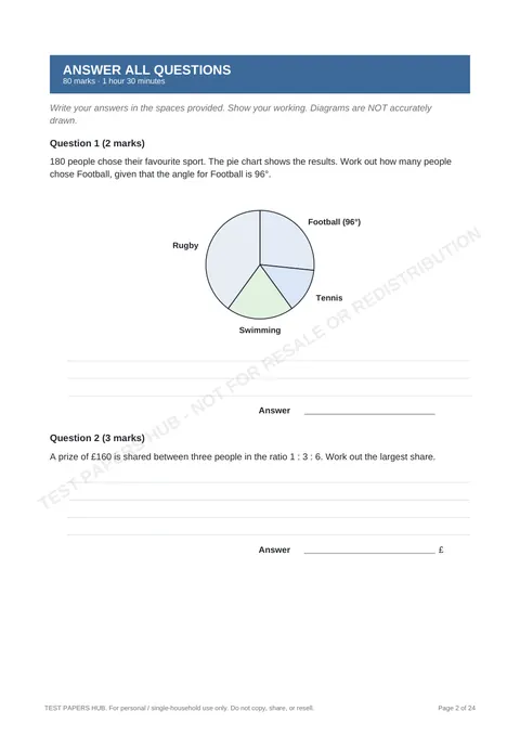 Questions preview