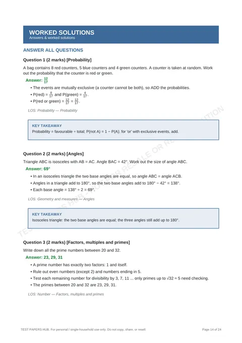 Solutions preview