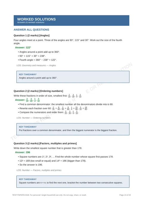 Solutions preview