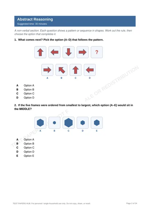 Questions preview