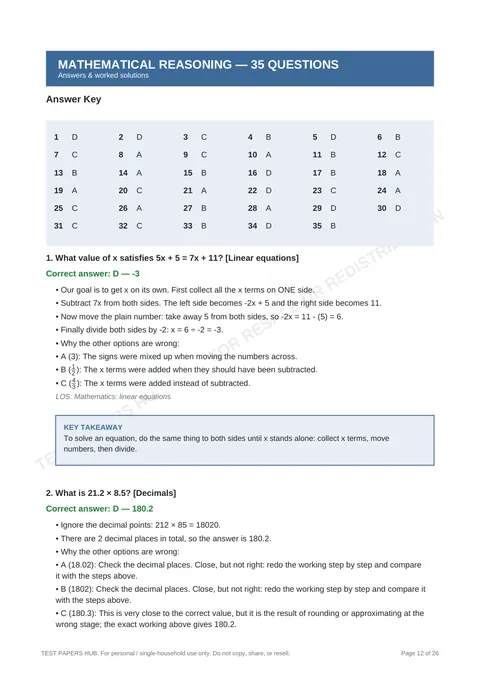 Solutions preview