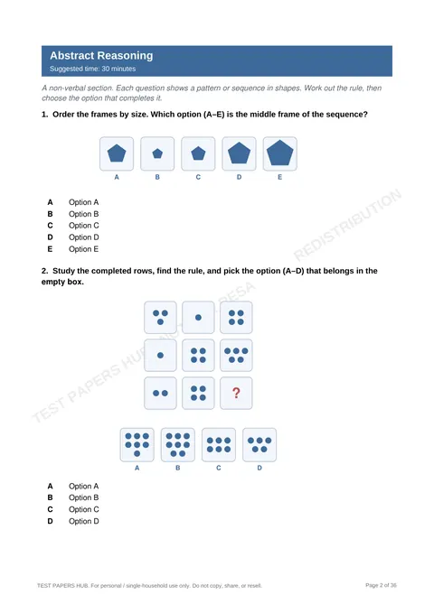 Questions preview