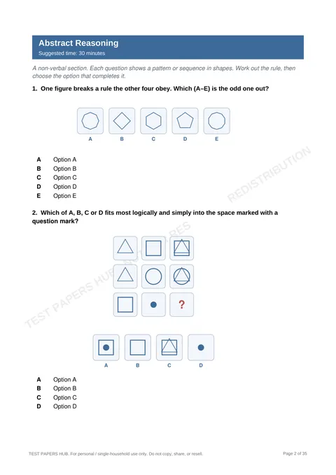 Questions preview