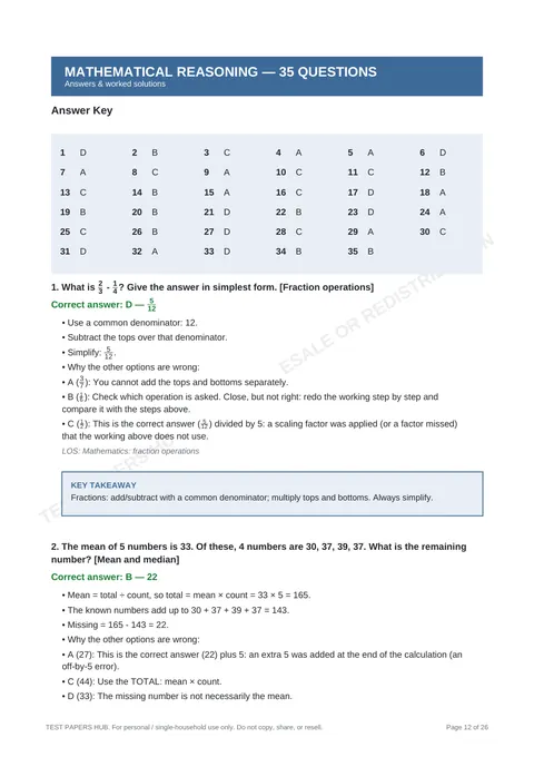 Solutions preview