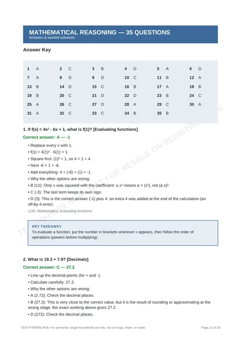Solutions preview