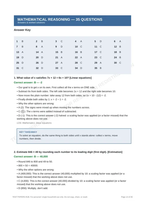 Solutions preview