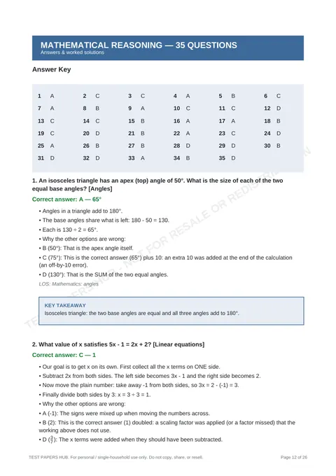 Solutions preview