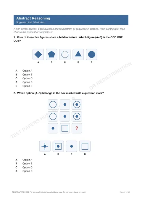 Questions preview
