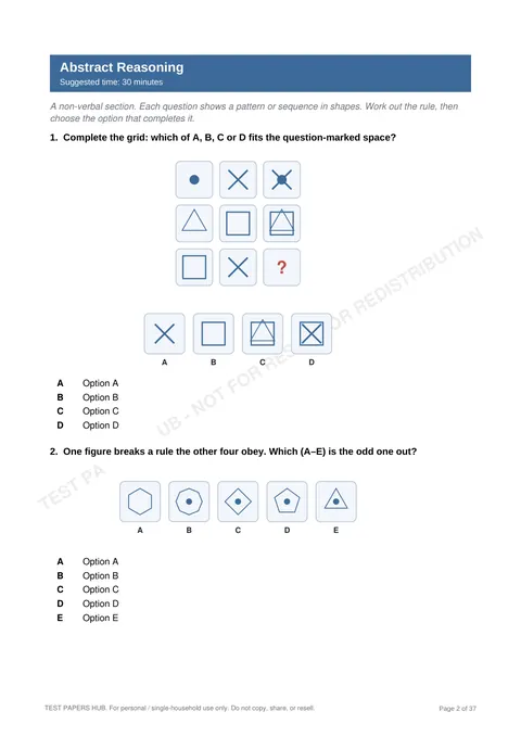 Questions preview
