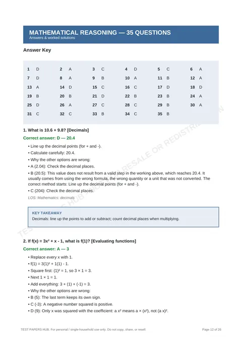 Solutions preview