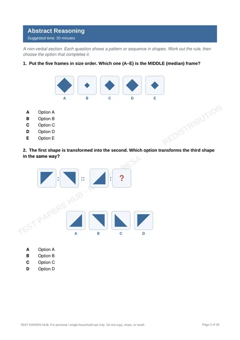 Questions preview