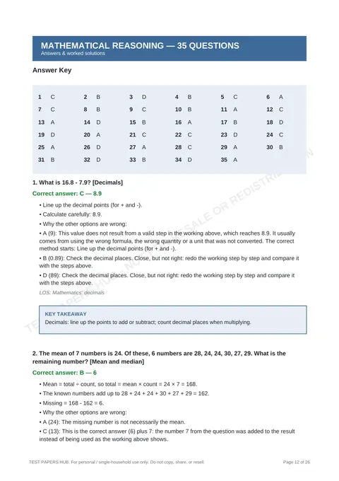 Solutions preview