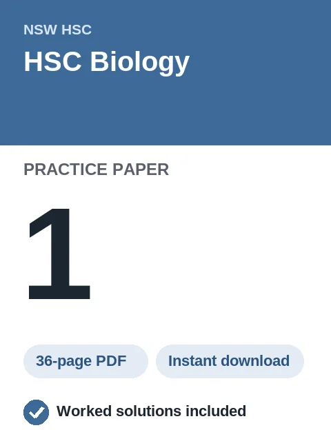 HSC Biology Practice Paper 1