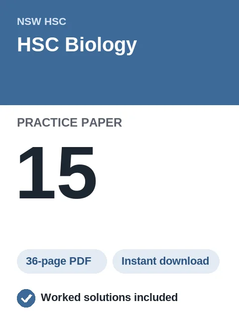 HSC Biology Practice Paper 15
