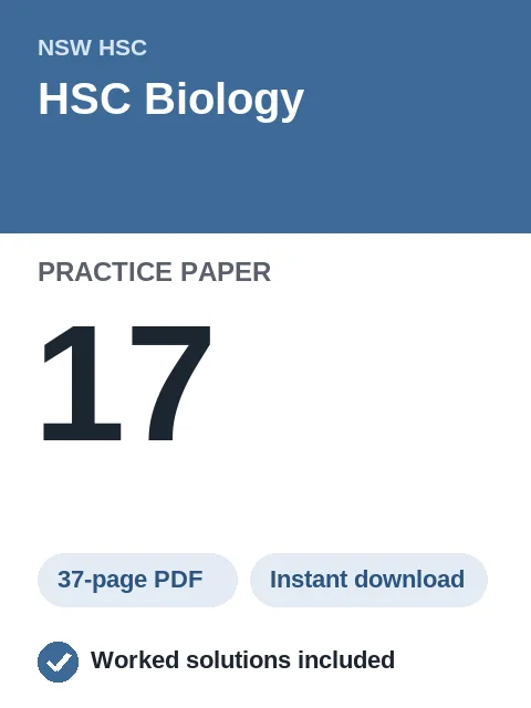 HSC Biology Practice Paper 17