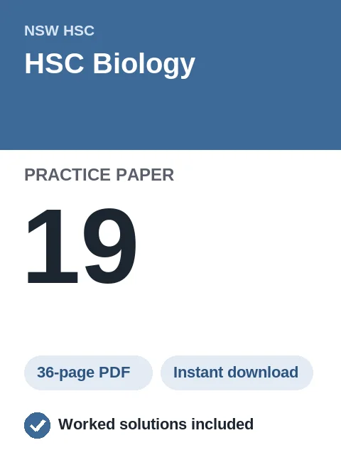 HSC Biology Practice Paper 19