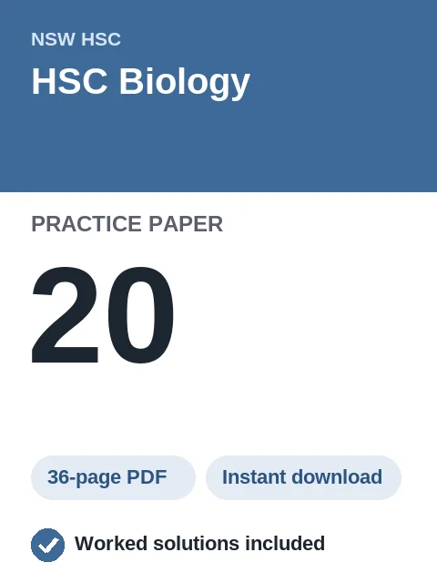HSC Biology Practice Paper 20